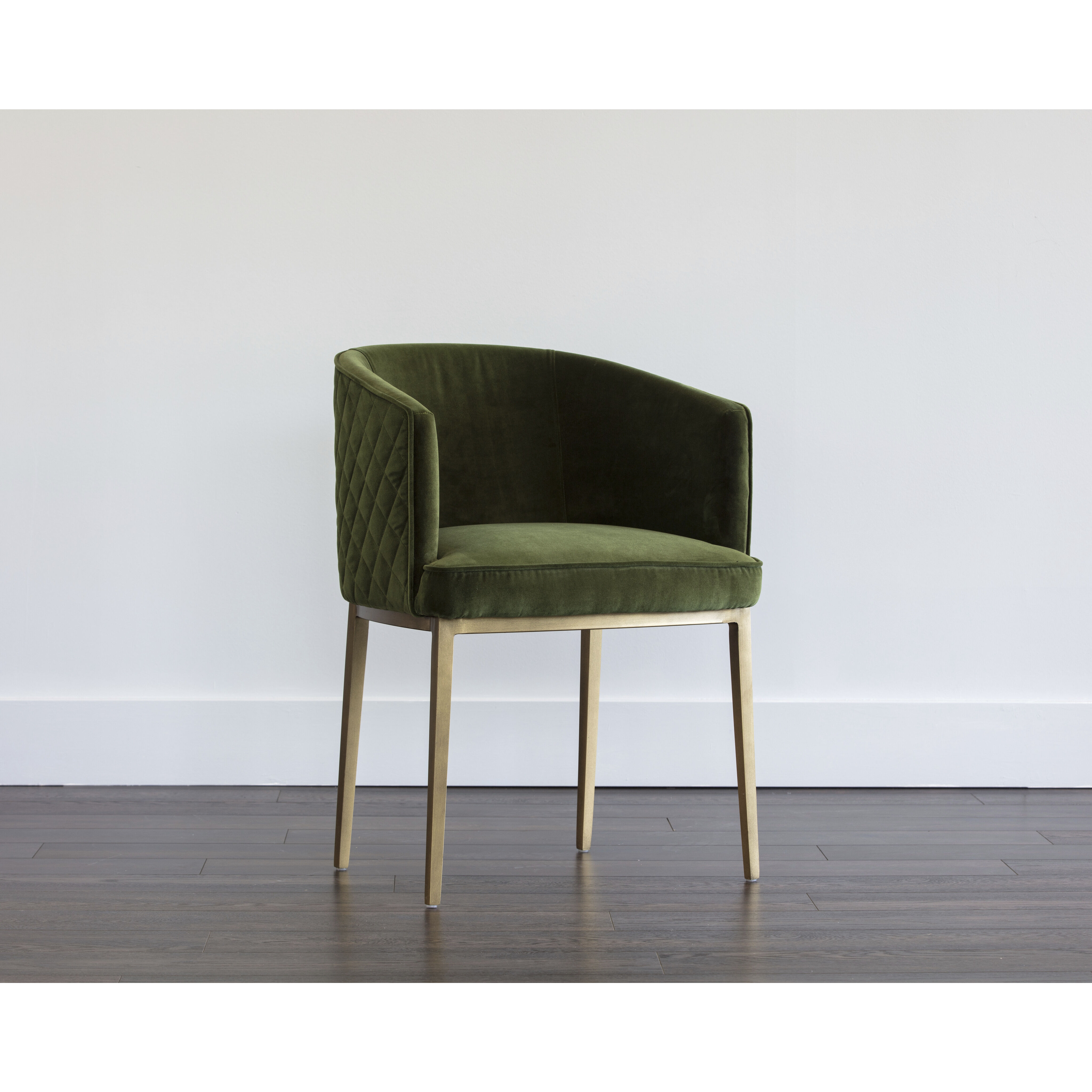 Cornella Forest Green Dining Armchair